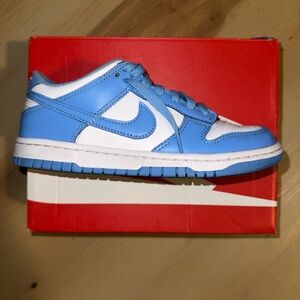 Nike Sky Blue and White Low-Top Sneakers